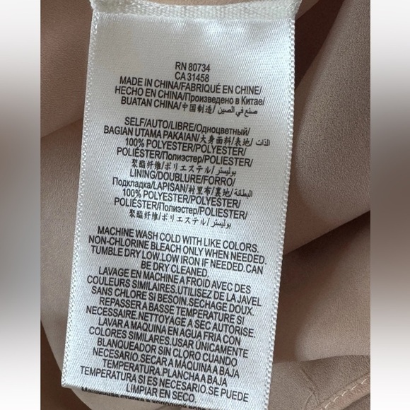 New BCBG MAXAZRIA Dress 8 Cahya Ruffle Fringe Satin Pink Party Evening Wedding - Picture 11 of 11